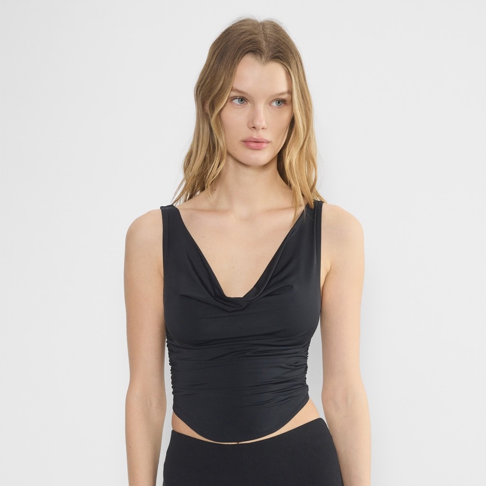 Wilfred Black Cowl Neck Parfait Top